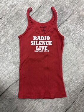 Brandy Melville Red Radio Silence Tank - NEVER WORN!!